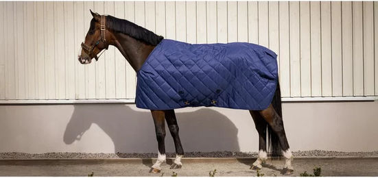 Bucas Cosy Stable Stalldecke für Pferde in Blau Größe 145 – Bild 1 von 2