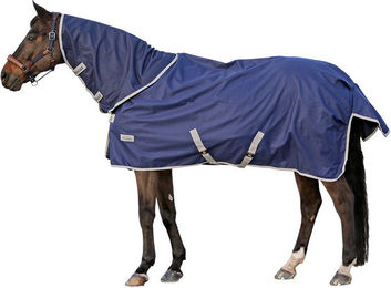 Bucas Euroriding Turnout Extra Weidedecke Regendecke 300g Navy Blau Grösse M 135cm - 300 g – Bild 1 von 3