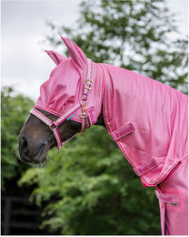 Produktbild von Bucas Fliegenmaske Freedom Rosa aus Polyester Größe M
