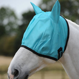 Bucas Freedom Fliegenmaske für Pferde aus Polyester in Türkis Größe S – Bild 1 von 2