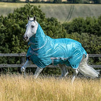Produktbild von Bucas Freedom Fly Sheet Full Neck Fliegendecke für Pferde Aqua 125