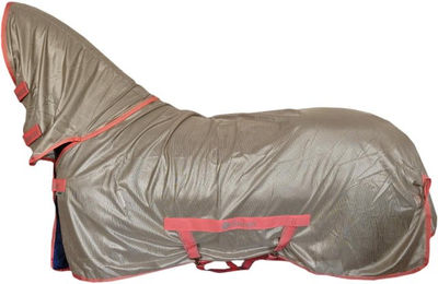 Bucas Freedom Fly Sheet Full Neck Insektenschutzdecke für Pferde mit engmaschigem Netzgewebe Hazelnut 140 – Bild 1 von 1