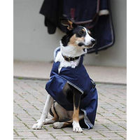Produktbild von Bucas Freedom Hundemantel Regenmantel waterproof Rip-Stop-Material Blau Silber Größe 65 - 300 g