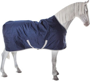 Bucas Freedom Stable Pferdedecke aus Polyester in Blau Größe M - 150 g – Bild 1 von 2