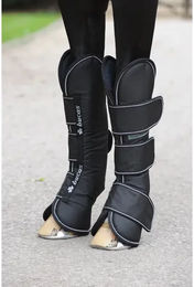Bucas Freedom Transportgamaschen für Ponys Schwarz Weiß aus Polyester 4er-Set – Bild 1 von 5
