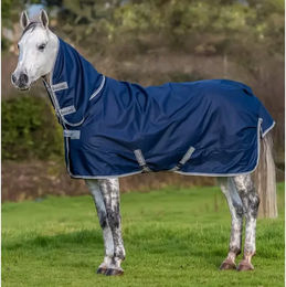 Bucas Freedom Turnout 300 Outdoor-Pferdedecke mit Hals in Blau Größe 115/152 – Bild 1 von 5