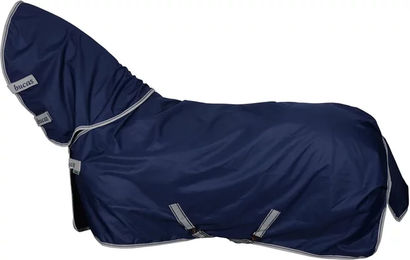 Bucas Freedom Turnout Full Neck Wasserdichte Pferdedecke mit Halsüberzug Blau Größe 125 – Bild 1 von 5