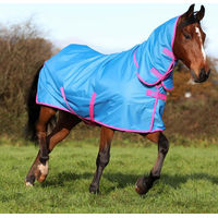 Produktbild von Bucas Freedom Turnout Full Neck Weidedecke Denim Blau 150g Ripstop-Material Größe 140