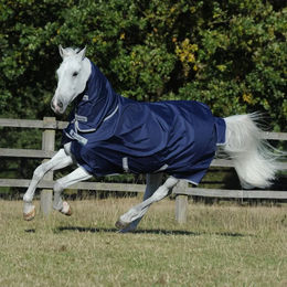 Bucas Freedom Turnout High Neck Light Pferdedecke Blau Größe 125 – Bild 1 von 6