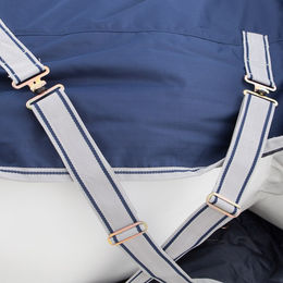 Bucas Freedom Turnout Light Full Neck Regendecke für Pferde in Navy Blau – Bild 1 von 3