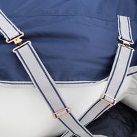 Produktbild von Bucas Freedom Turnout Light Full Neck Regendecke für Pferde in Navy Blau