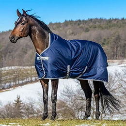 Bucas Freedom Turnout Pferdedecke 120 Navy/Silber – Bild 1 von 4