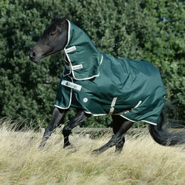 Bucas Greenline Halsdecke für Pferde aus Polyester in Grün Größe L - 50 g – Bild 1 von 3