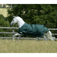 Produktbild von Bucas Greenline Turnout Weidedecke für Pferde aus Ripstop-Material Grün 155 cm mit 100g Füllung