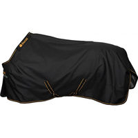 Produktbild von Bucas Irish Turnout Big Neck Outdoor-Pferdedecke Schwarz/Gold
