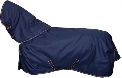 Bucas Irish Turnout Combi Neck Pferdedecke Blau Gold – Bild 1 von 6