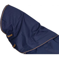 Produktbild von Bucas Irish Turnout Combi Neck Pferdedecke mit Halsteil Navy/Gold Größe S aus Polyester