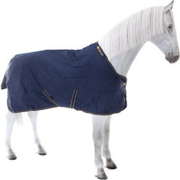 Bucas Irish Turnout Extra Classic Weidedecke für Pferde Navy Gold 300g Rückenlänge 155 cm - 1 Stk. – Bild 1 von 4