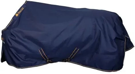 Bucas Irish Turnout Light Pferde Outdoor-Decke mit Neck Schwarz/Gold 125 – Bild 1 von 3