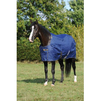 Produktbild von Bucas Irish Turnout Light Weidedecke für Pferde 165 cm Navy Gold