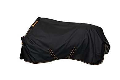 Bucas Irish Turnout Light Weidedecke für Pferde 50g Schwarz Gold Größe 140 – Bild 1 von 13