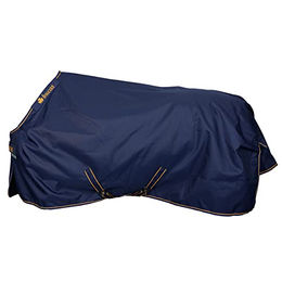 Bucas Irish Turnout Medium Pferdedecke wasserdicht Navy Gold Größe M – Bild 1 von 7