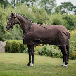 Produktbild von Bucas Irish Turnout Pferdedecke mit Neck Set Braun 120 cm aus Polyester