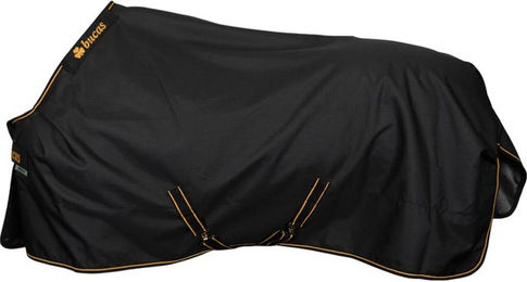Bucas Irish Turnout Weidedecke 300g Outdoordecke Schwarz Gold Größe 130 – Bild 1 von 1