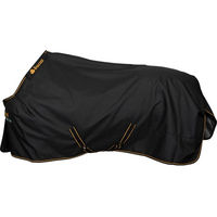 Produktbild von Bucas Irish Turnout Weidedecke 300g Outdoordecke Schwarz Gold Größe 130