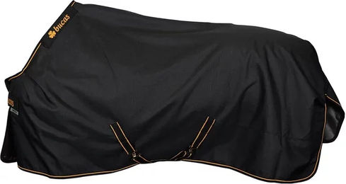 Bucas Irish Turnout Weidedecke für Pferde mit Neck Set in Schwarz/Gold 145 cm 150g – Bild 1 von 1