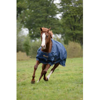 Produktbild von Bucas Irish Turnout Weidedecke für Pferde 150g Navy Gold Größe M