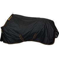 Produktbild von Bucas Irish Turnout Winterdecke für Pferde in Schwarz-Gold aus Polyester - 250 g