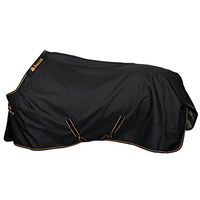 Produktbild von Bucas Irish Turnout Winterdecke für Pferde in Schwarz/Gold Größe M mit 150g Füllung - 1 Stk.