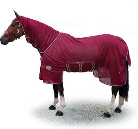 Bucas Jubilee Buzz-Off X Full Neck Pferdedecke aus Polyester in Rot – Bild 1 von 6