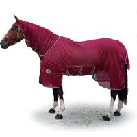 Produktbild von Bucas Jubilee Buzz-Off X Full Neck Pferdedecke aus Polyester in Rot