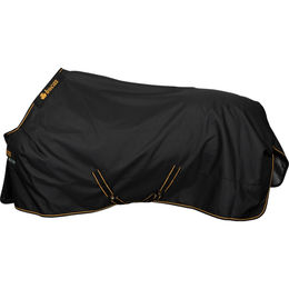 Bucas Kerbl Irish Turnout Extra Pferdedecke Winterdecke 300g Schwarz Gold 145 cm – Bild 1 von 13