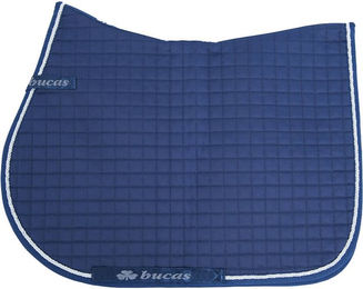 Bucas Max Jumping Sattelunterlage One Size Navy Silber – Bild 1 von 3