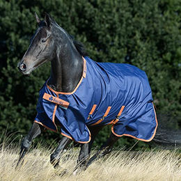 Bucas of Ireland X-Range Turnout Outdoordecke für Pferde in Light Navy Blau Größe 140 – Bild 1 von 2