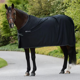 Bucas Panel Prize Cooler Outdoor-Pferdedecke aus Polyester in Schwarz/Silber 165g – Bild 1 von 2