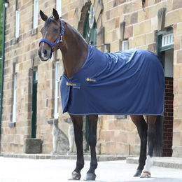 Bucas Panel Prize Cooler Pferdedecke Navy/Gold 145cm – Bild 1 von 8