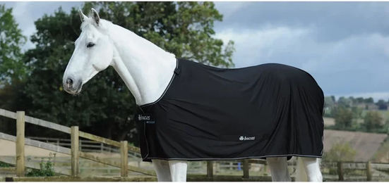 Bucas Power Cooler Pferdedecke aus Polyester in Schwarz – Bild 1 von 2