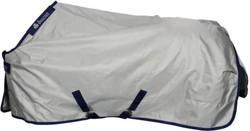 Bucas Power Turnout Light Big Neck Regendecke für Pferde Silber 140 – Bild 1 von 1