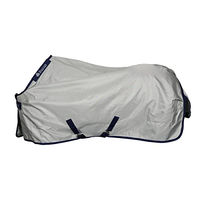 Produktbild von Bucas Power Turnout Light Big Neck Weidedecke für Pferde Silber 125cm