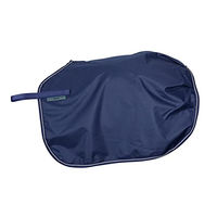 Produktbild von Bucas Quarter Sheet Wasserdichte Nierendecke für Pferde Navy/Silber XL