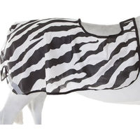 Produktbild von Bucas Riding Rug Pferdedecke Zebra Muster Netzgewebe Bunt Größe 135