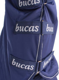 Bucas Shamrock Power Full Neck Pferdedecke in Navy/Silber aus Polyester – Bild 1 von 7
