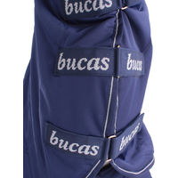 Produktbild von Bucas Shamrock Power Full Neck Pferdedecke in Navy/Silber aus Polyester