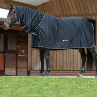 Produktbild von Bucas Shamrock Power Full Neck Pferdedecke Schwarz Silber Größe 170