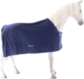 Bucas Shamrock Power Pony Decke für Ponys in Navy/Silber aus Polyester – Bild 1 von 4