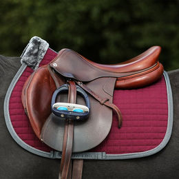 Produktbild von Bucas Show-Line Saddle Pad Jump Sattelunterlage Rot